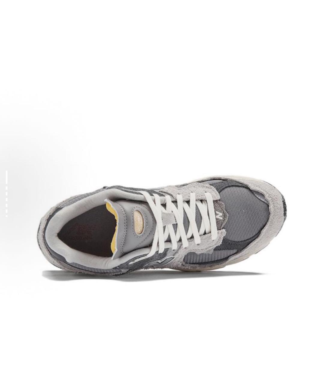 NEW BALANCE Серые замшевые низкие кроссовки / кеды, фото 4