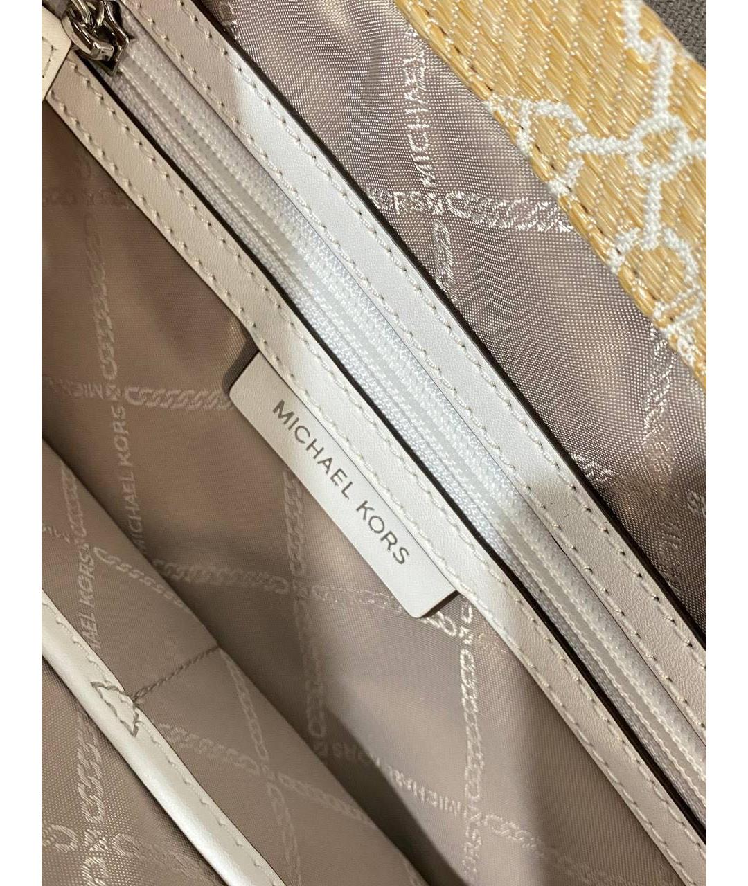 MICHAEL KORS Бежевая деним сумка тоут, фото 3