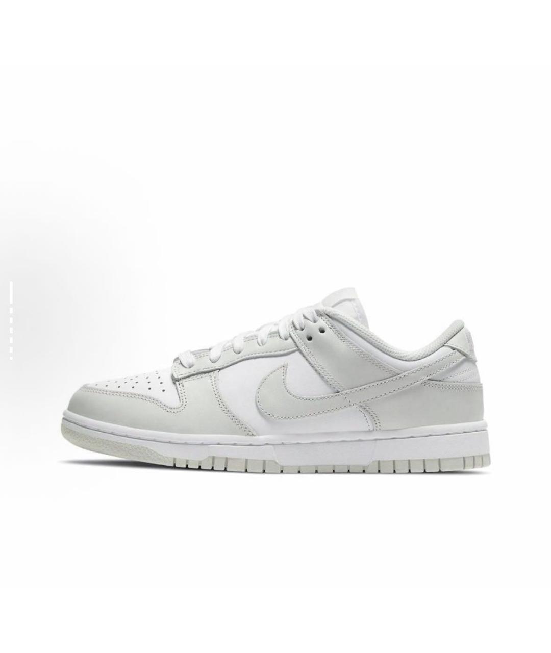NIKE Серебряные кроссовки из искусственной кожи, фото 8