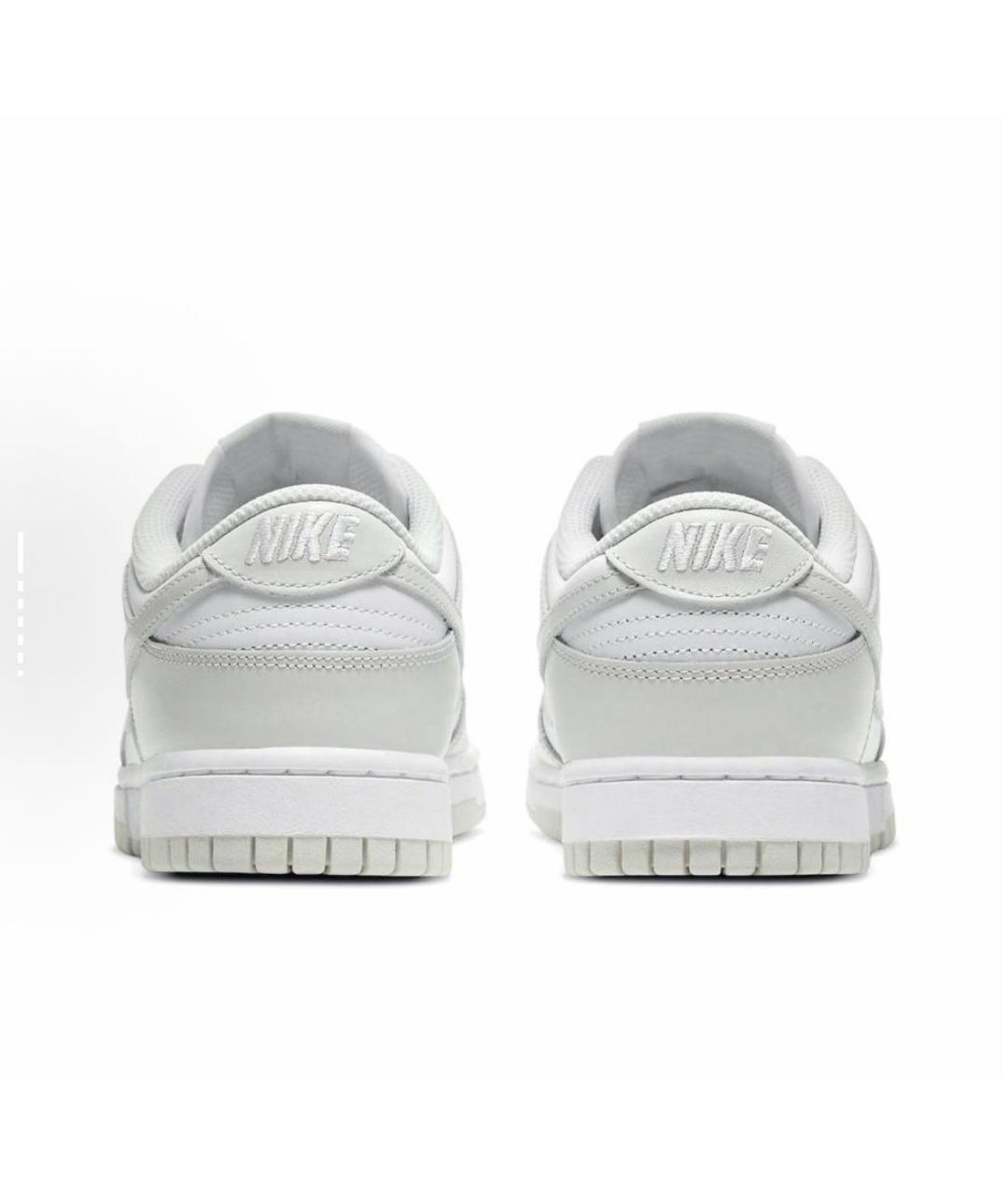 NIKE Серебряные кроссовки из искусственной кожи, фото 4