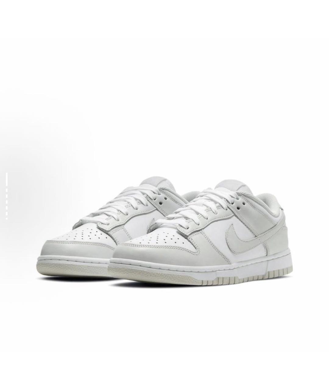 NIKE Серебряные кроссовки из искусственной кожи, фото 2
