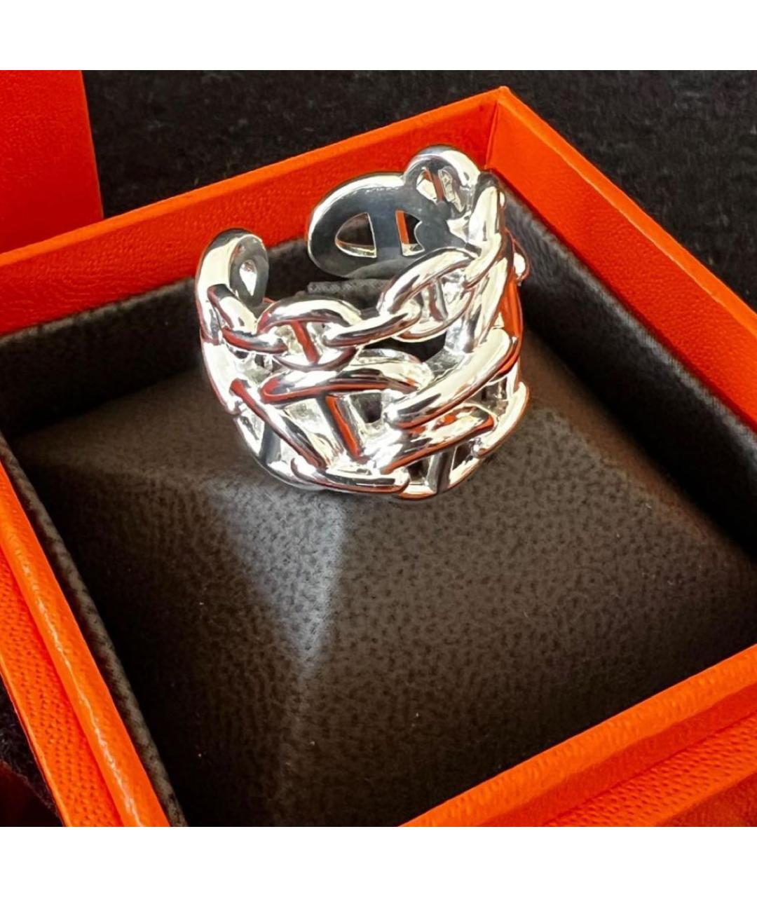 HERMES Серебряное серебряное кольцо, фото 2
