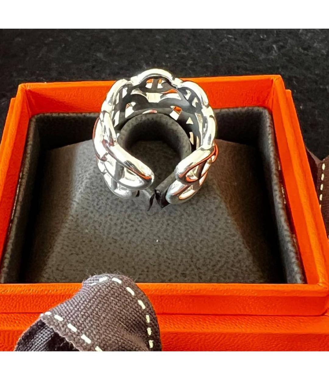HERMES Серебряное серебряное кольцо, фото 3