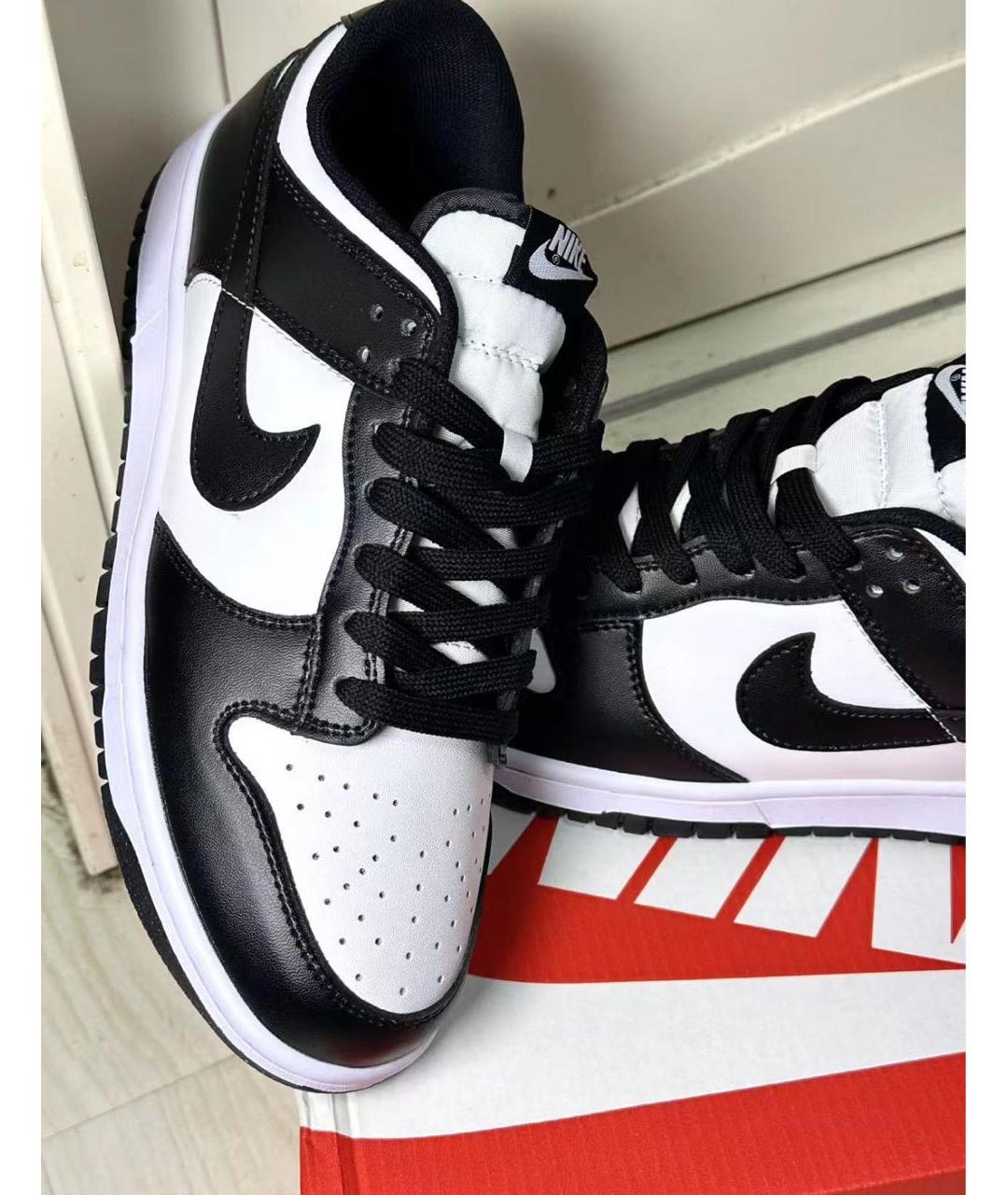 NIKE Черные кроссовки из искусственной кожи, фото 8