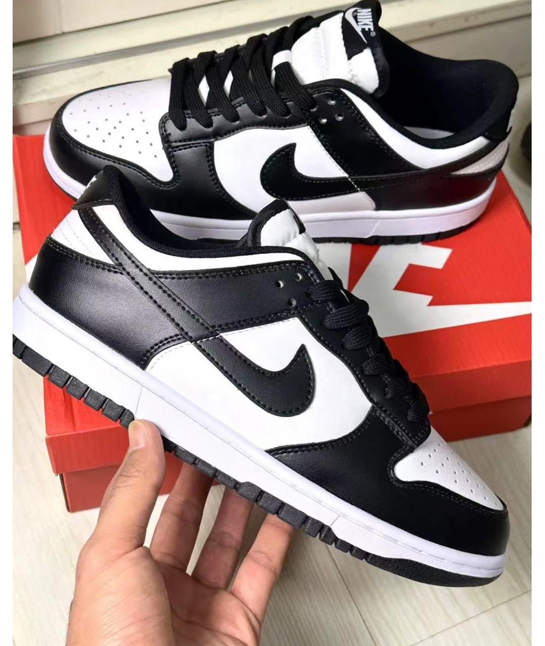 NIKE Черные кроссовки из искусственной кожи, фото 5