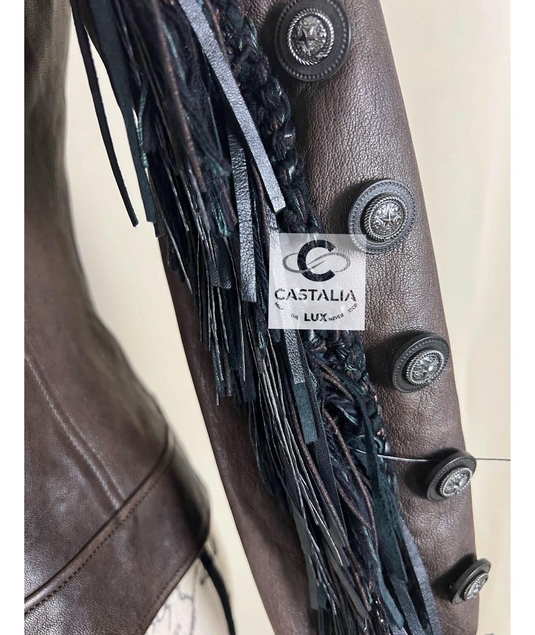 CHANEL Коричневая кожаная куртка, фото 6