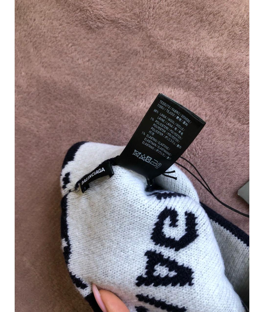 BALENCIAGA Черная шерстяная шапка, фото 5