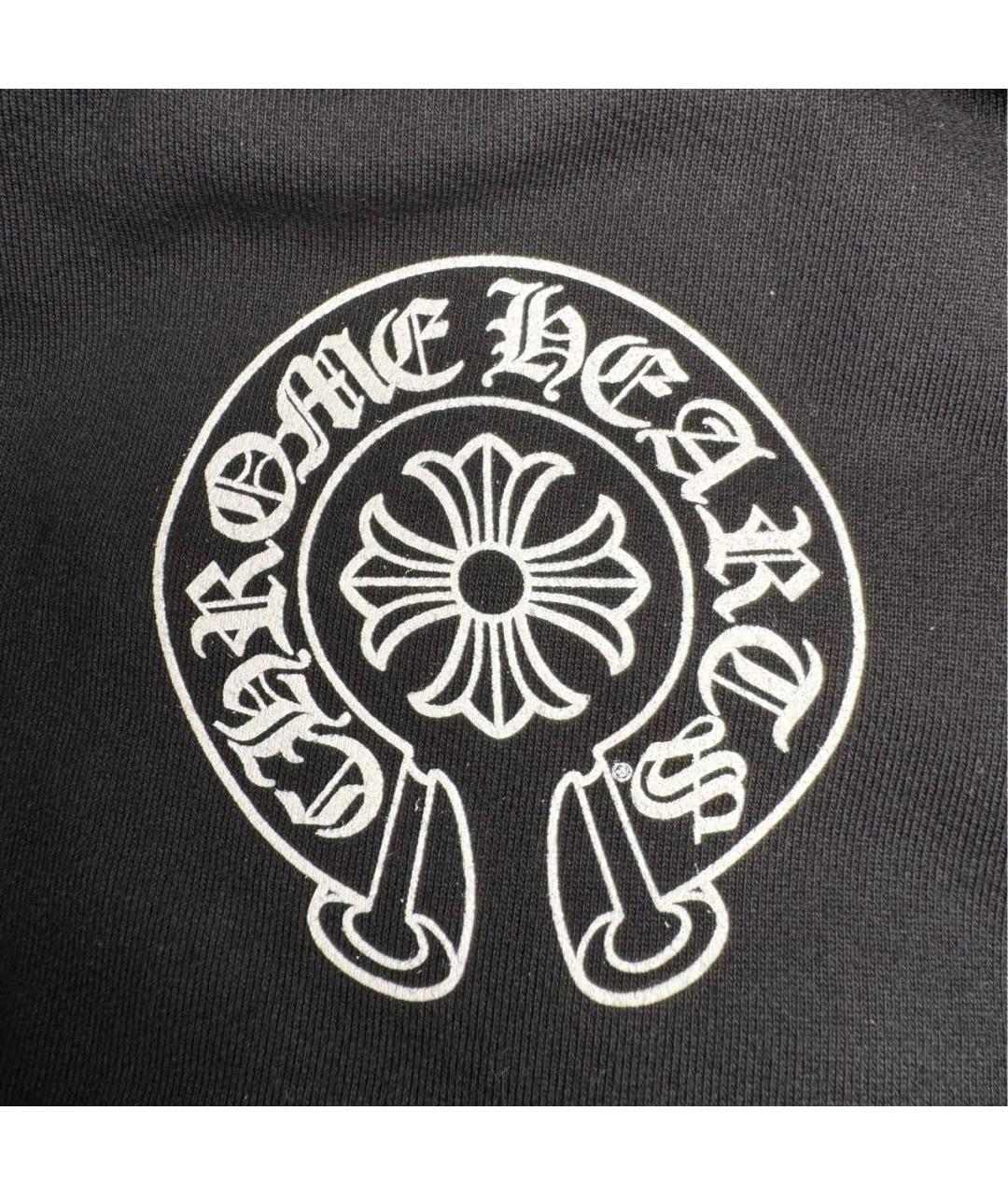 CHROME HEARTS Черные хлопковые спортивные брюки и шорты, фото 5