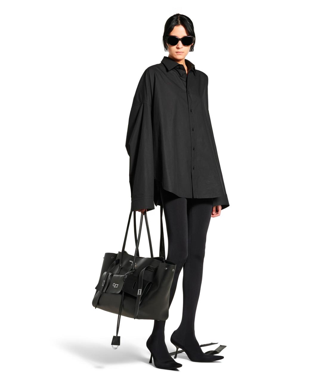 BALENCIAGA Черная хлопковая куртка, фото 2