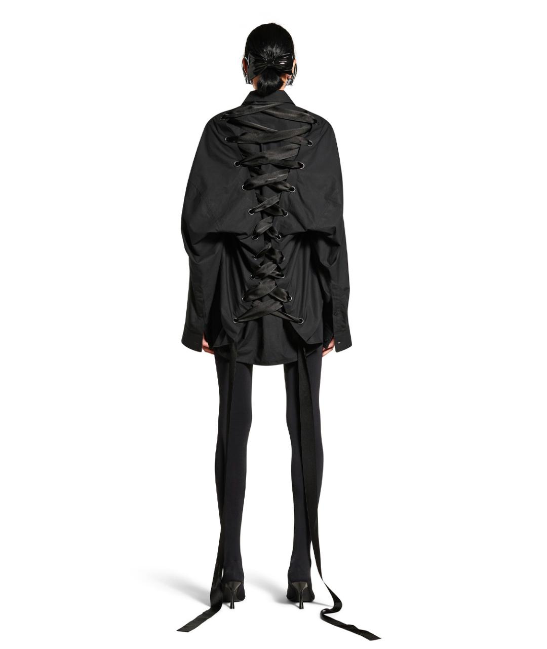 BALENCIAGA Черная хлопковая куртка, фото 4