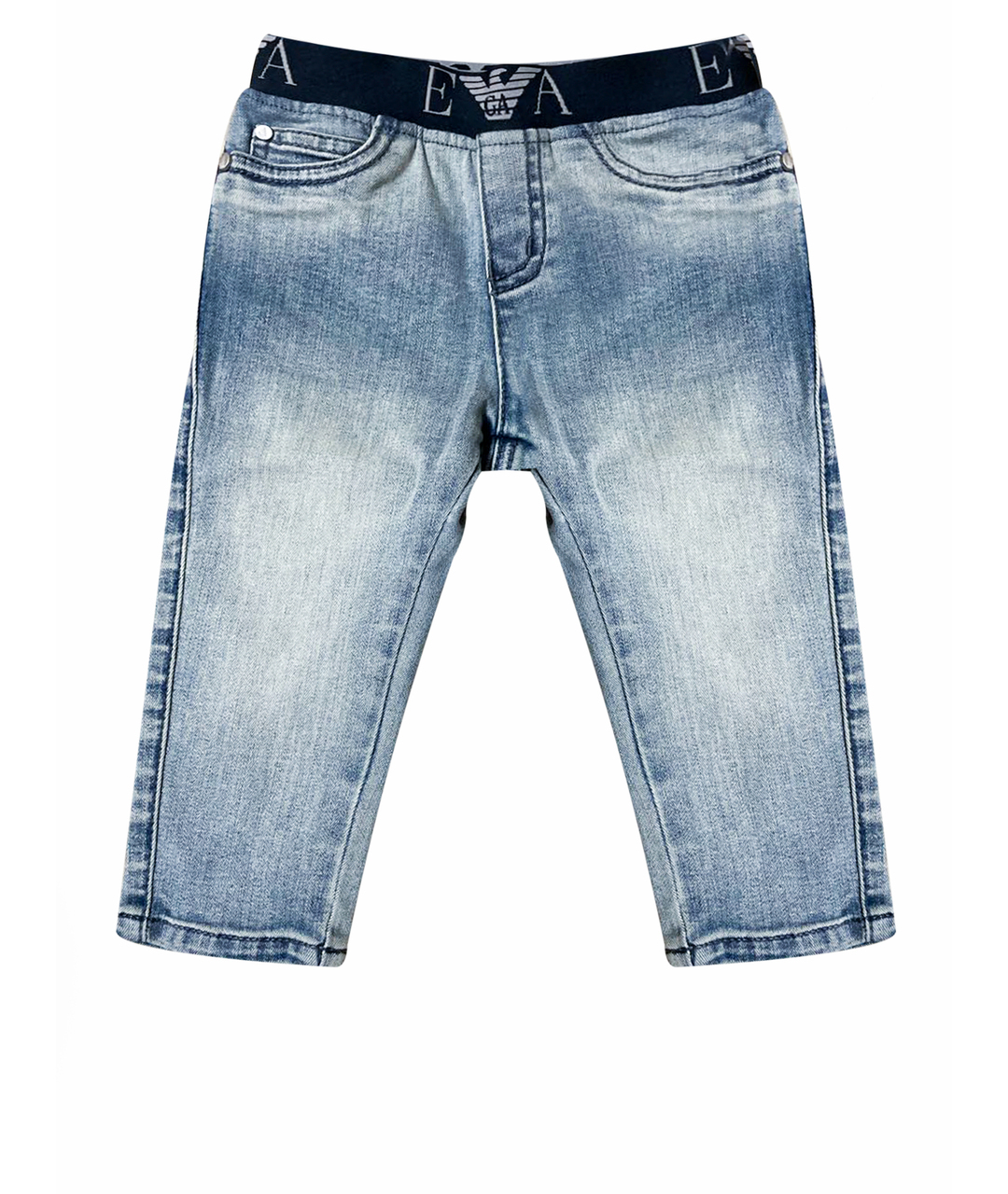 EMPORIO ARMANI Голубые деним брюки и шорты, фото 1