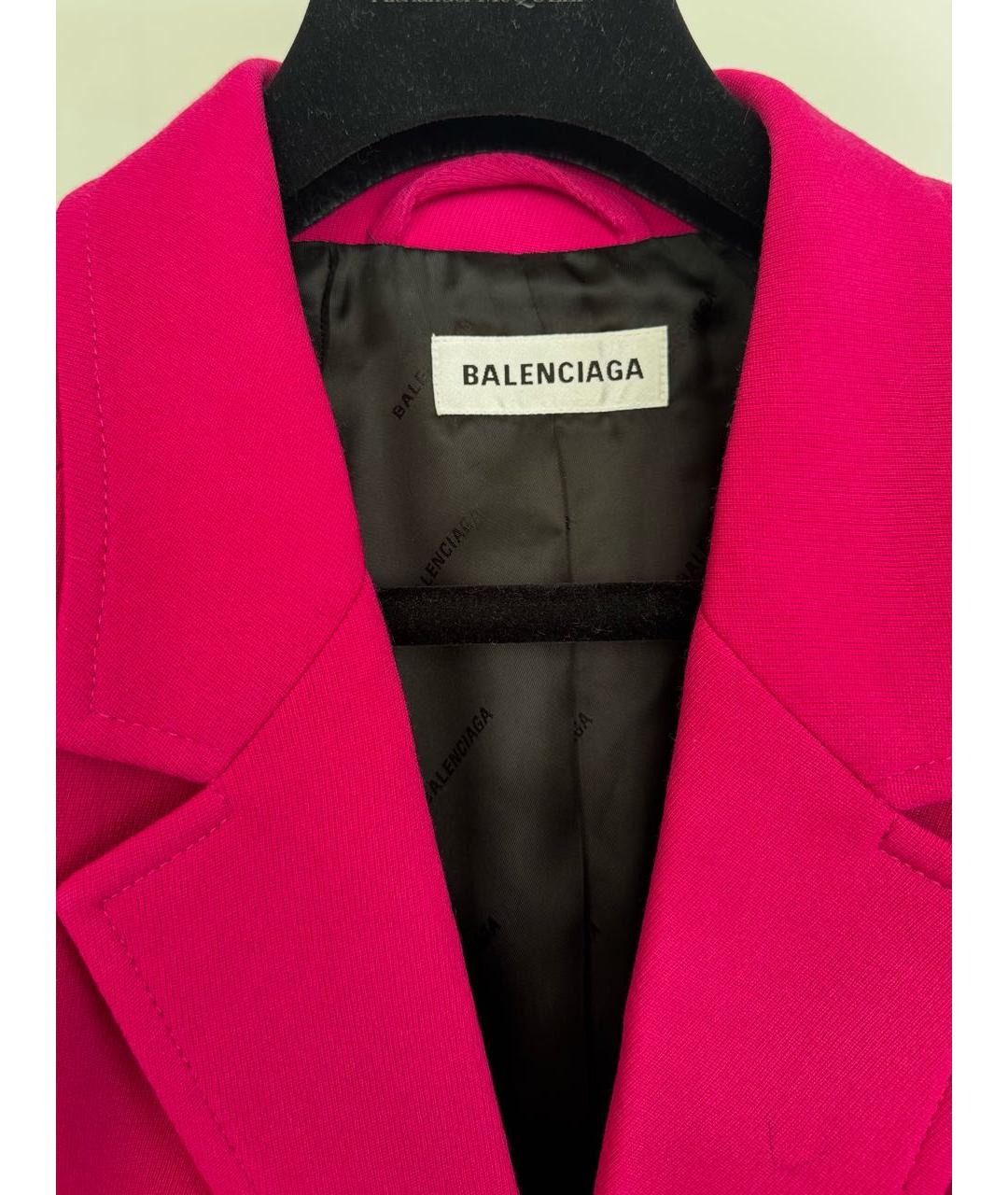 BALENCIAGA Фуксия хлопковый жакет/пиджак, фото 3