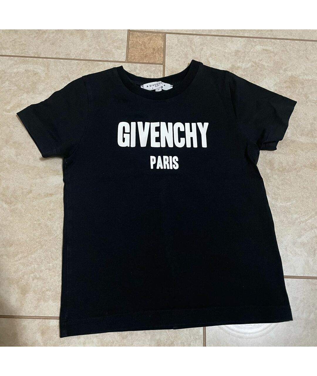 GIVENCHY Черная детская футболка, фото 5