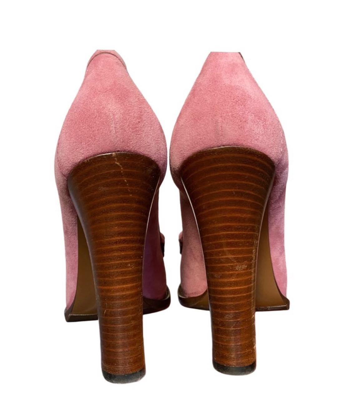 GUCCI Розовые замшевые туфли, фото 3