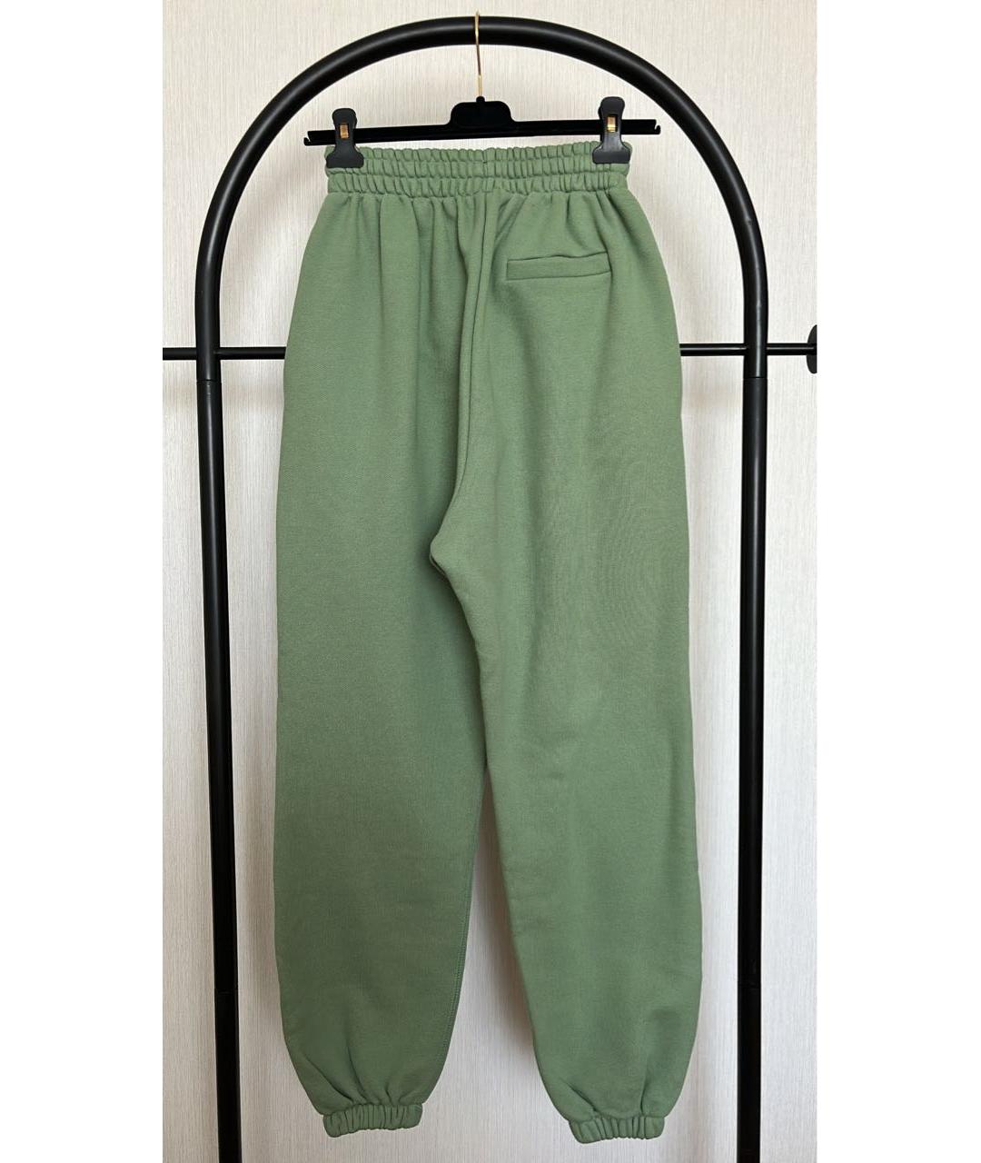 THE FRANKIE SHOP Зеленые хлопковые спортивные брюки и шорты, фото 3