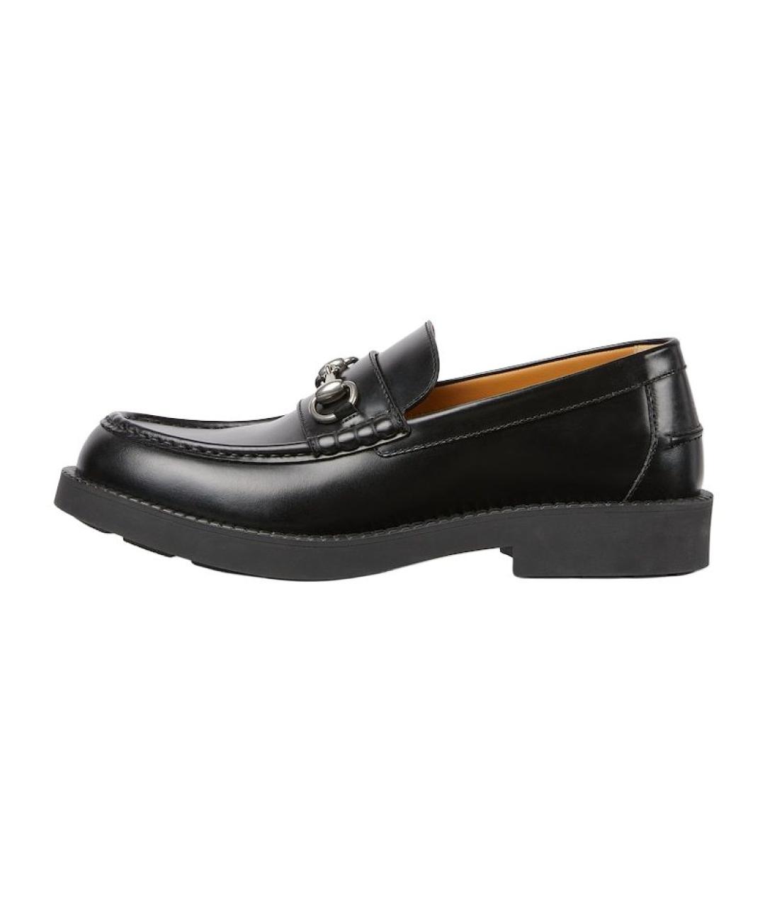GUCCI Черные кожаные лоферы, фото 2