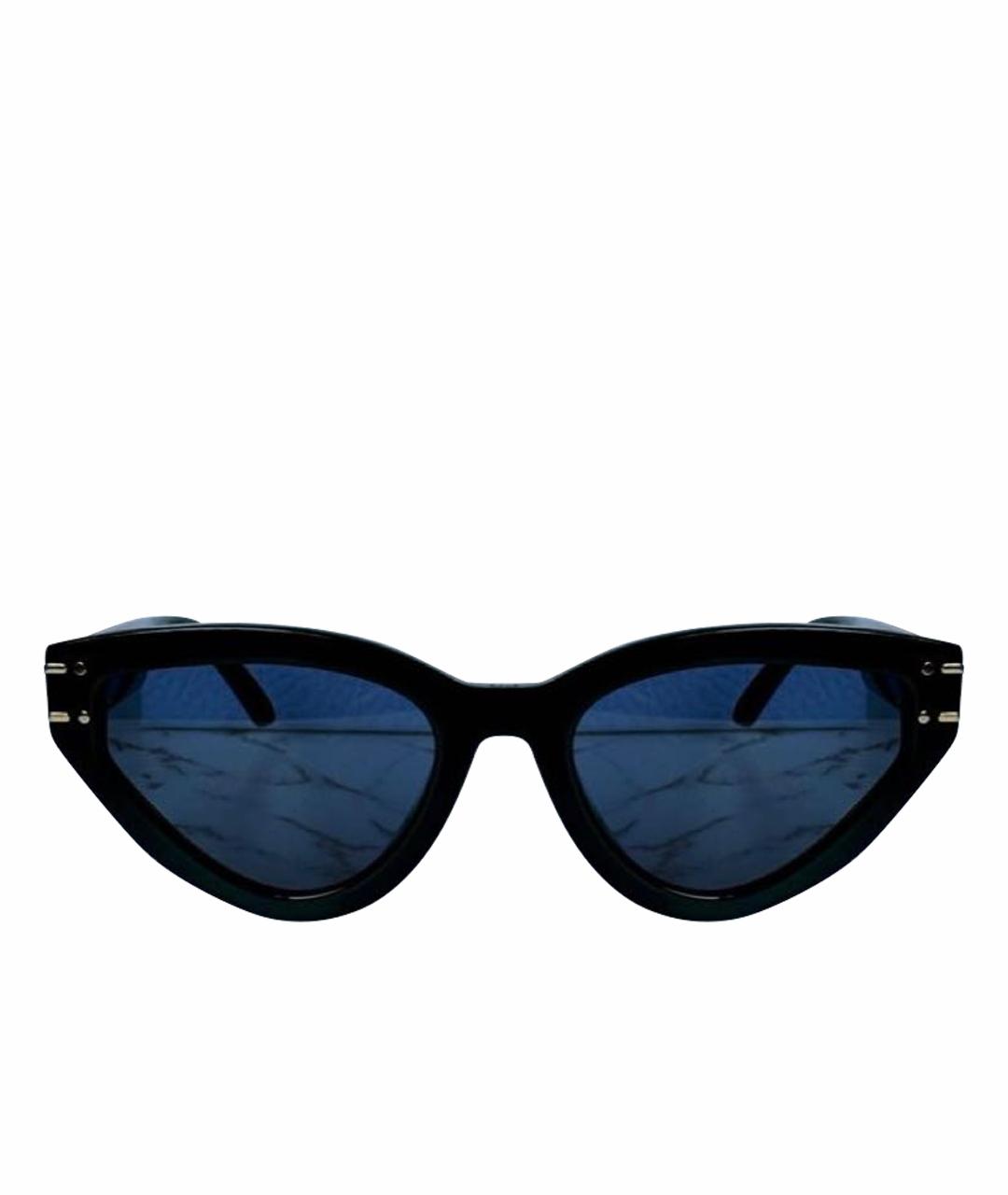 CHRISTIAN DIOR Черные пластиковые солнцезащитные очки, фото 1