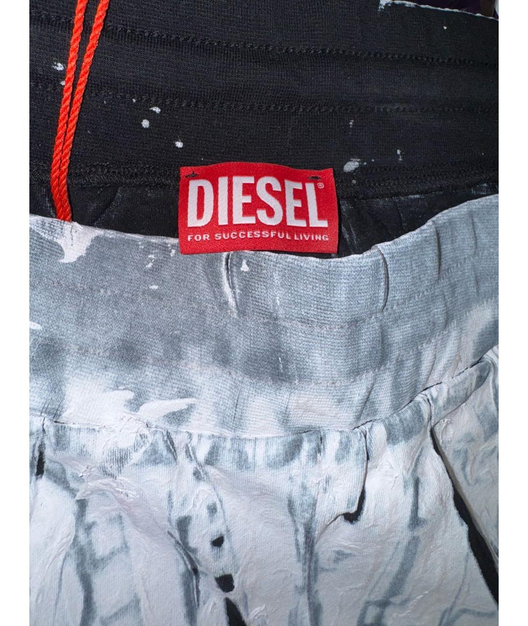 DIESEL Серые хлопковые прямые брюки, фото 8
