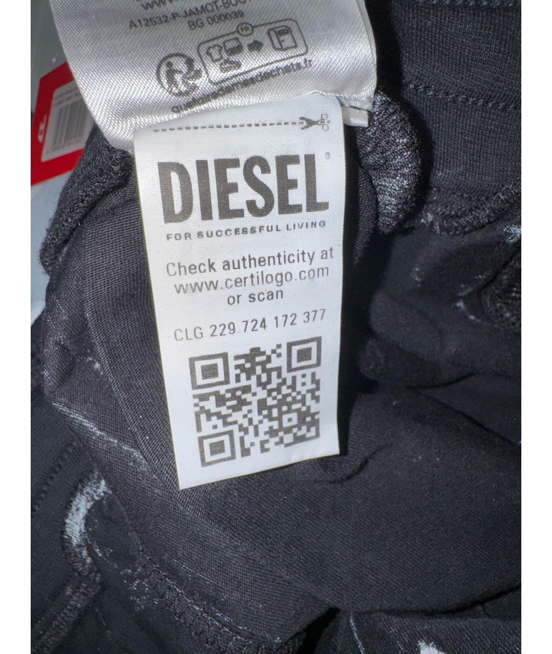 DIESEL Серые хлопковые прямые брюки, фото 5