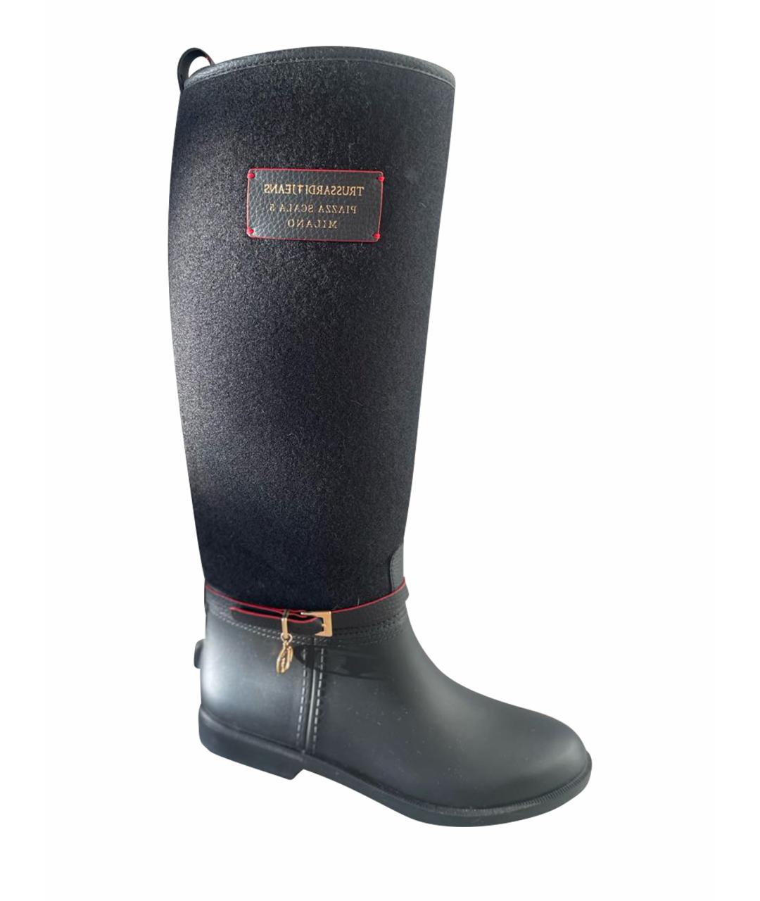 TRUSSARDI JEANS Черные сапоги, фото 1