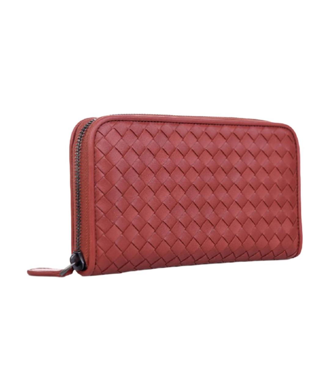 BOTTEGA VENETA Красный кожаный кошелек, фото 2