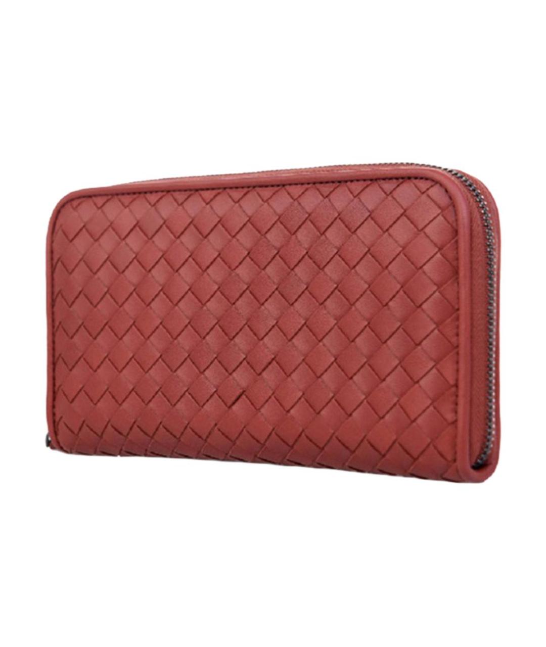BOTTEGA VENETA Красный кожаный кошелек, фото 3