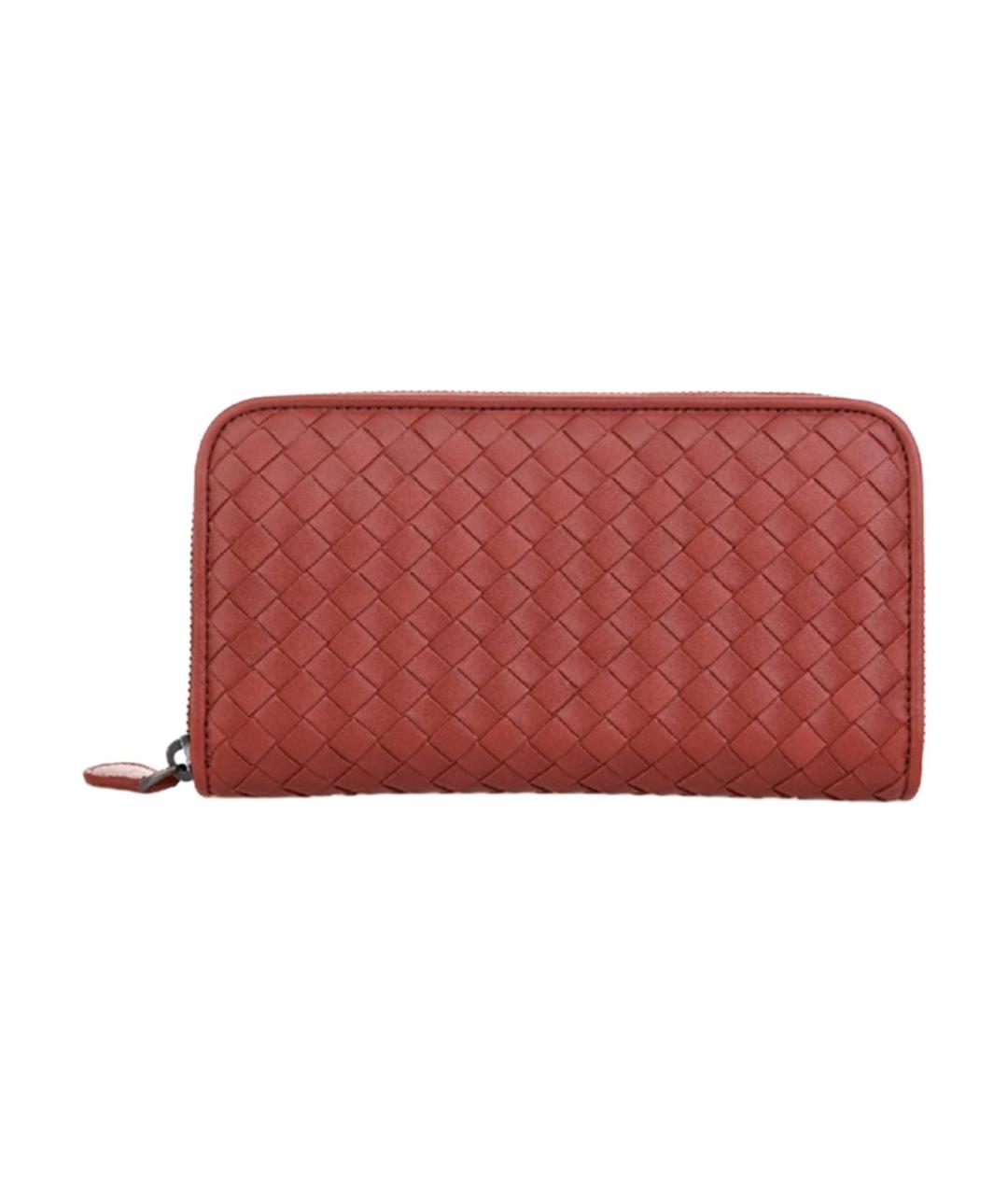 BOTTEGA VENETA Красный кожаный кошелек, фото 1