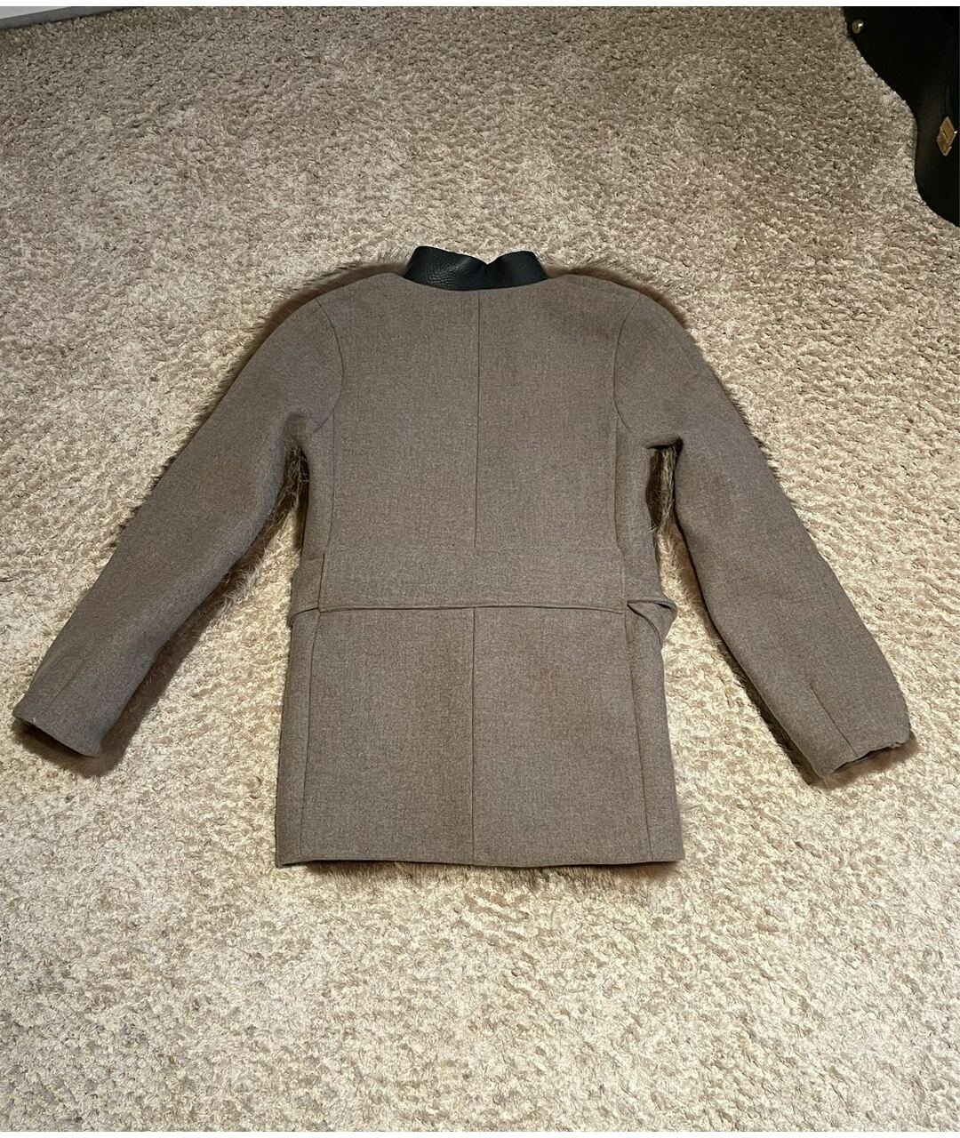 BALENCIAGA Коричневая шерстяная куртка, фото 2