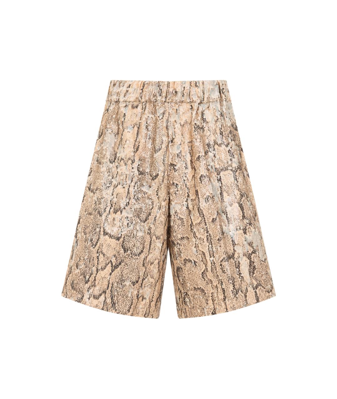 DRIES VAN NOTEN Бежевые хлопковые прямые брюки, фото 1