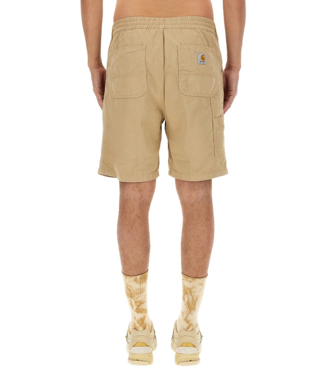 CARHARTT WIP Бежевые хлопковые шорты, фото 6