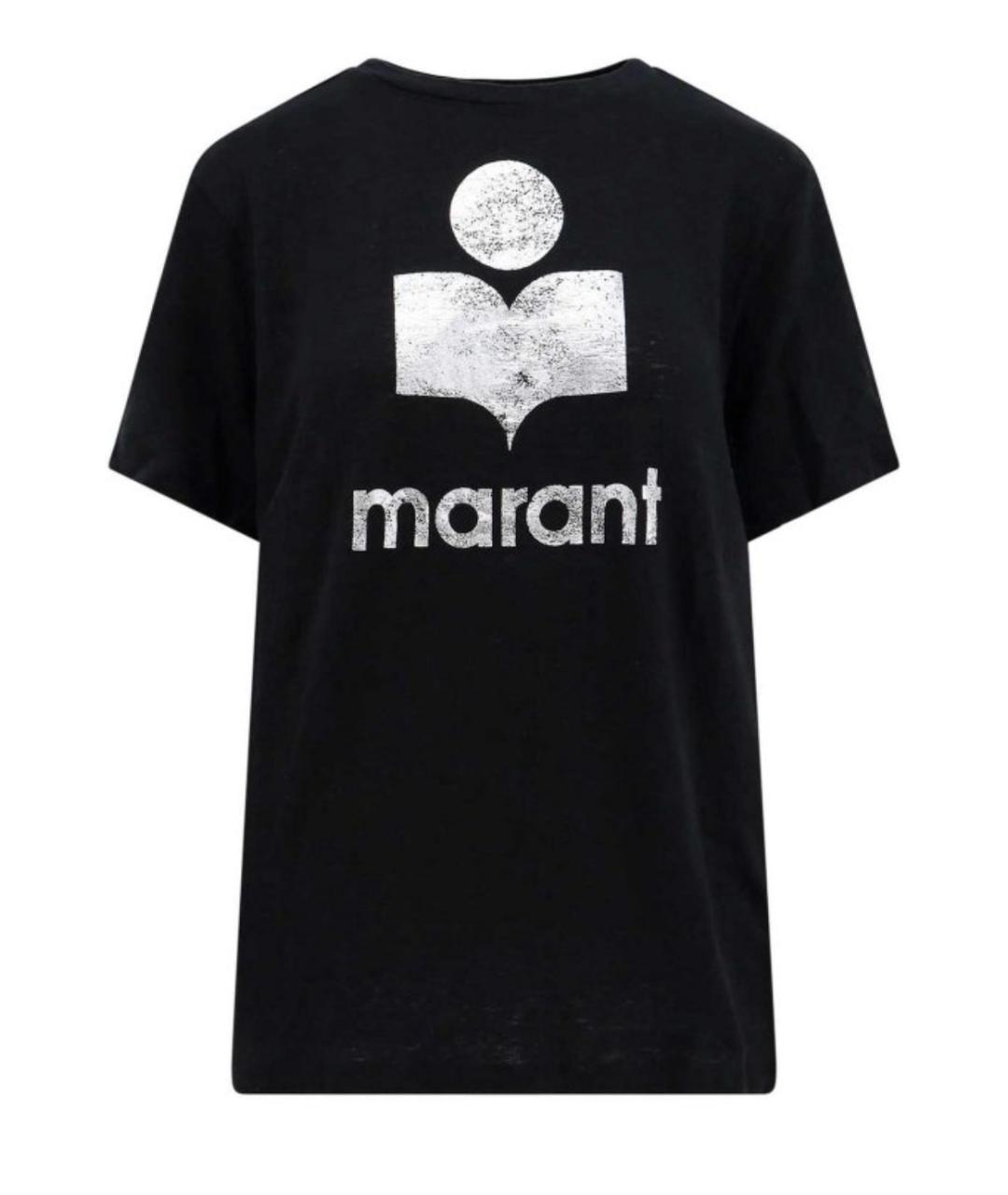 ISABEL MARANT Черная хлопковая футболка, фото 1