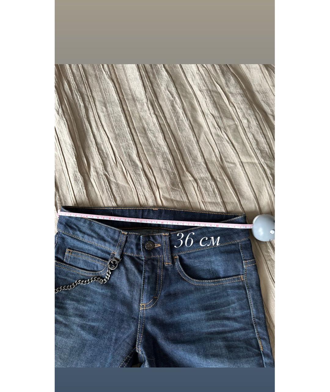 GUCCI Темно-синие джинсы клеш, фото 7