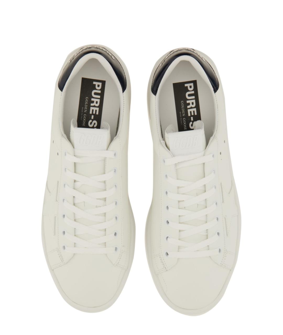 GOLDEN GOOSE DELUXE BRAND Белые кожаные низкие кроссовки / кеды, фото 5