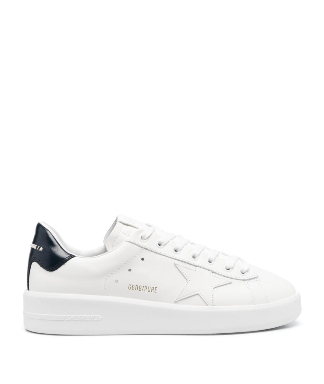 GOLDEN GOOSE DELUXE BRAND Белые кожаные низкие кроссовки / кеды, фото 1