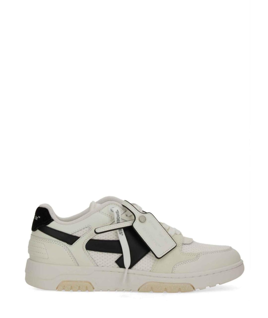OFF-WHITE Белые синтетические низкие кроссовки / кеды, фото 1