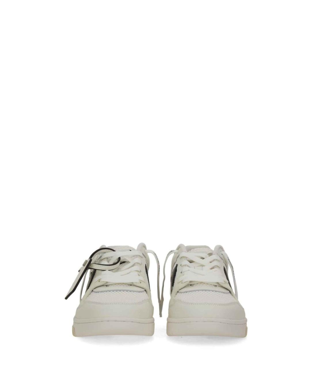 OFF-WHITE Белые синтетические низкие кроссовки / кеды, фото 4