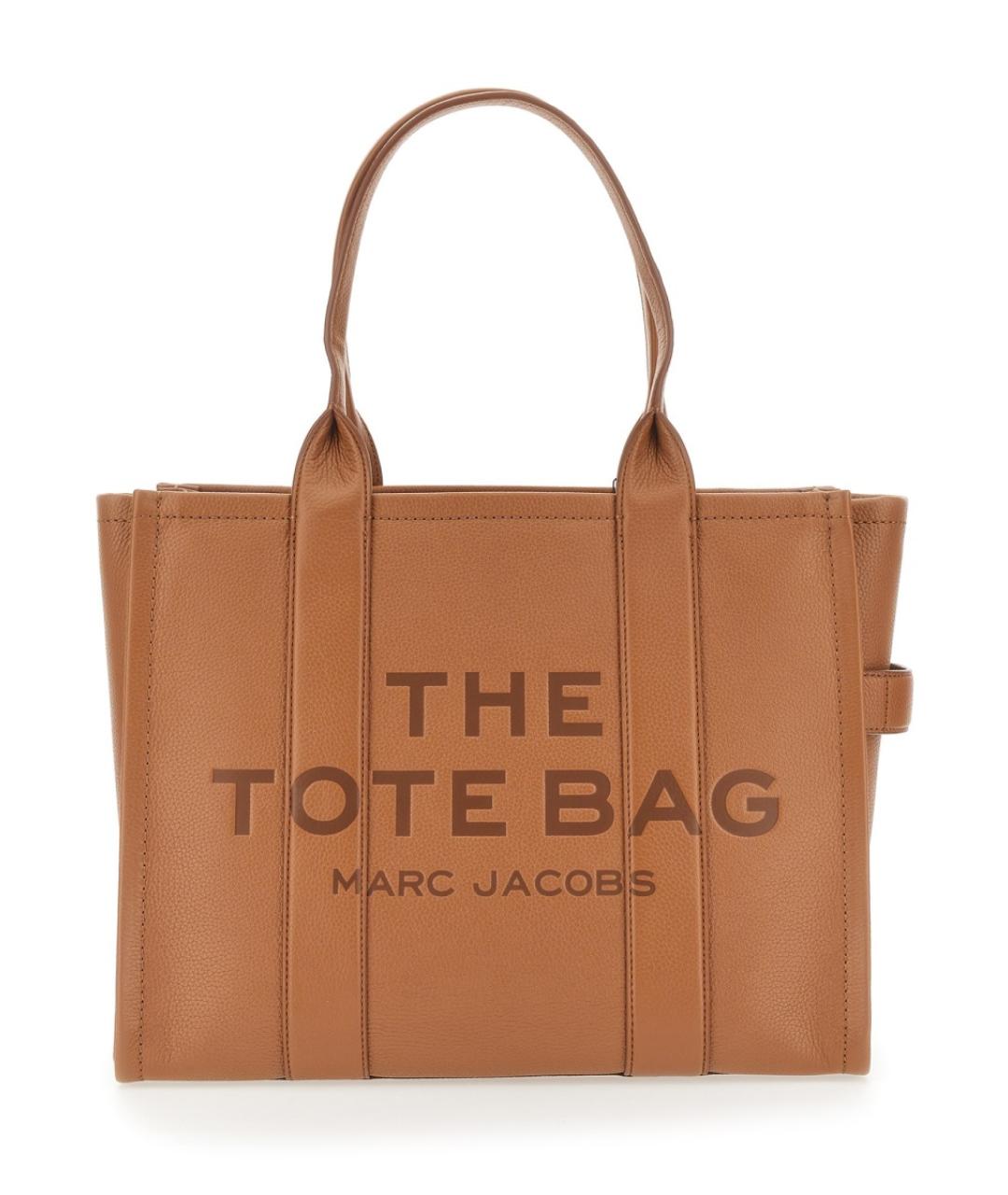 MARC JACOBS Коричневая кожаная сумка тоут, фото 1