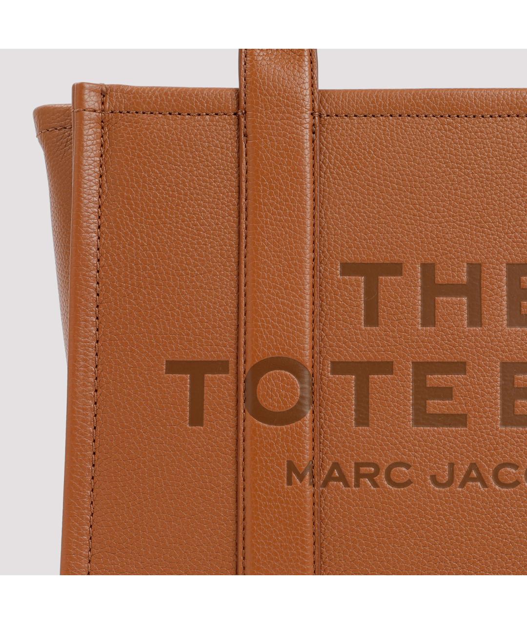 MARC JACOBS Коричневая кожаная сумка тоут, фото 5