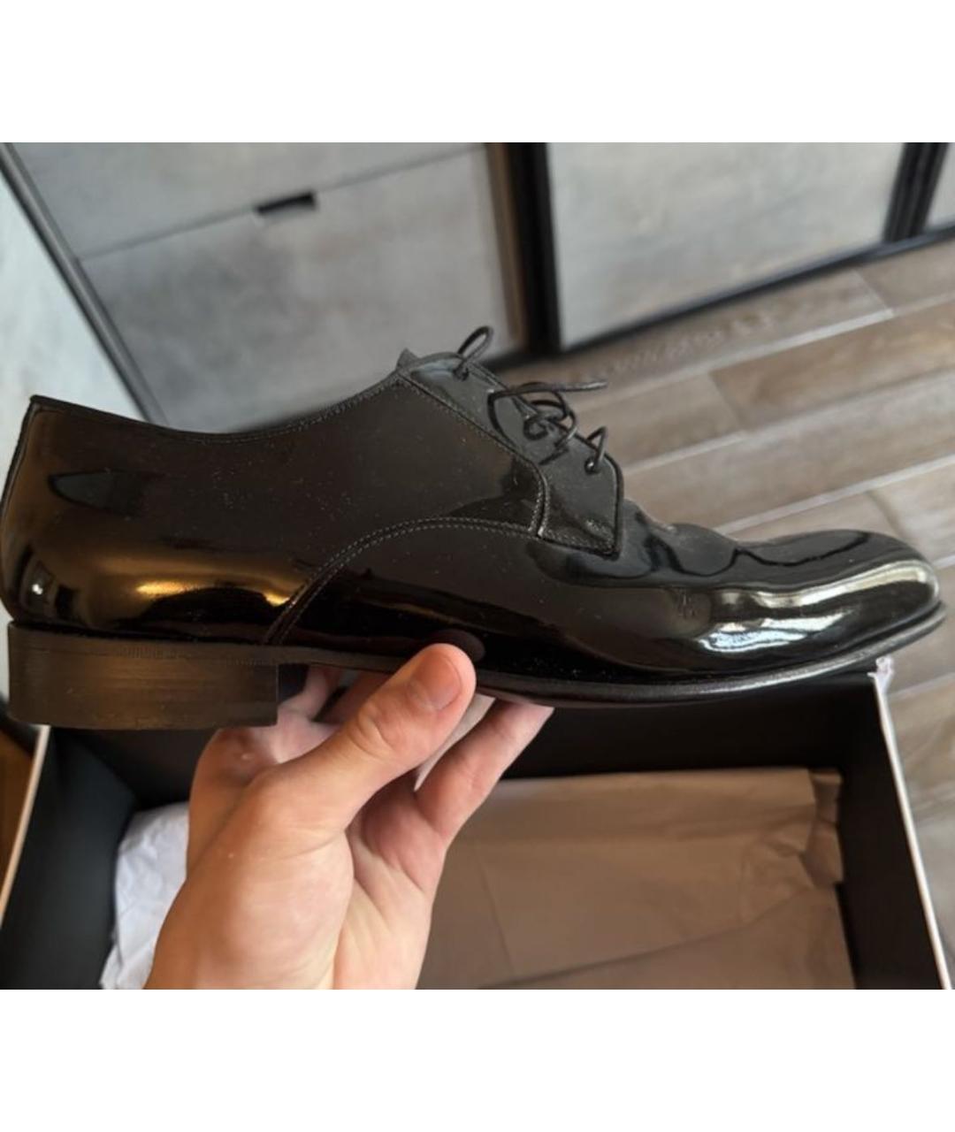 LANVIN Черные туфли из лакированной кожи, фото 4