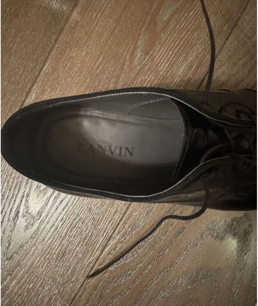LANVIN Черные туфли из лакированной кожи, фото 3
