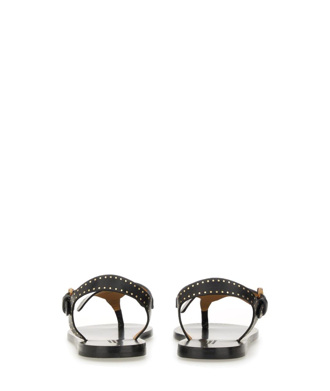 ISABEL MARANT Черные кожаные сандалии, фото 4
