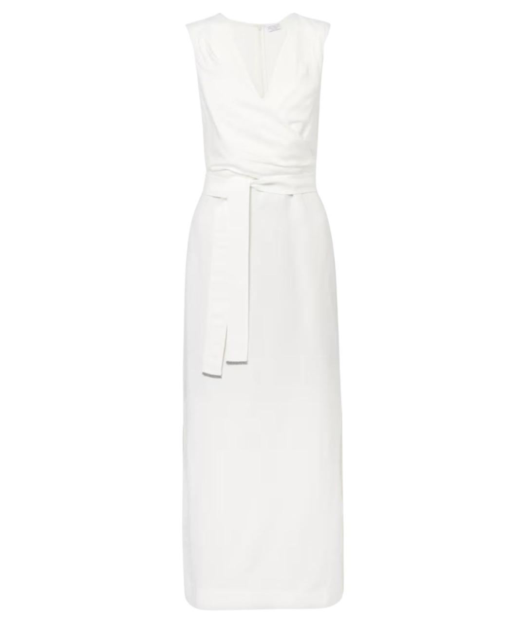 BRUNELLO CUCINELLI Белое вискозное повседневное платье, фото 1