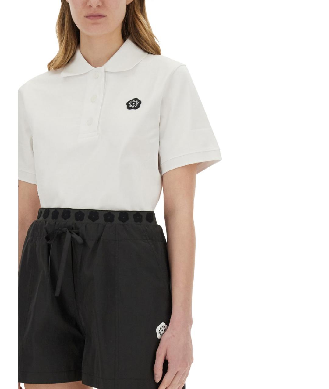 KENZO Белая хлопковая футболка, фото 4