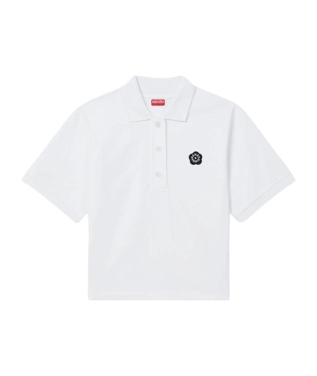 KENZO Белая хлопковая футболка, фото 1