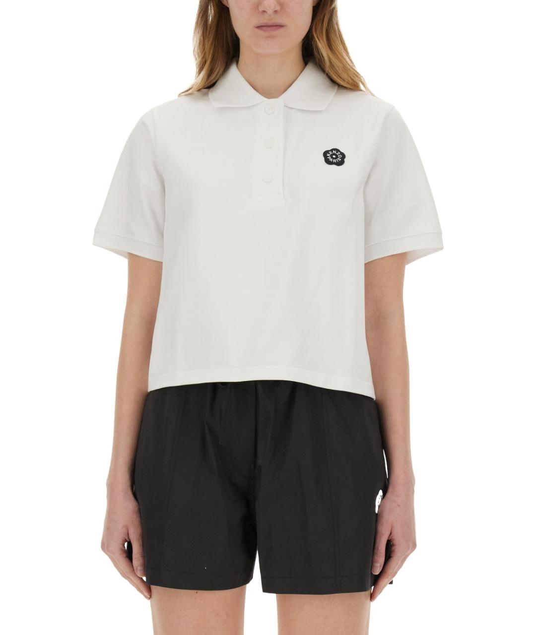 KENZO Белая хлопковая футболка, фото 5