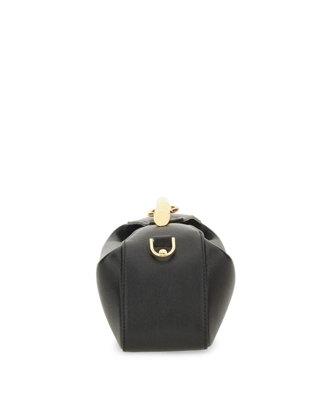 LANVIN Черная кожаная сумка через плечо, фото 4