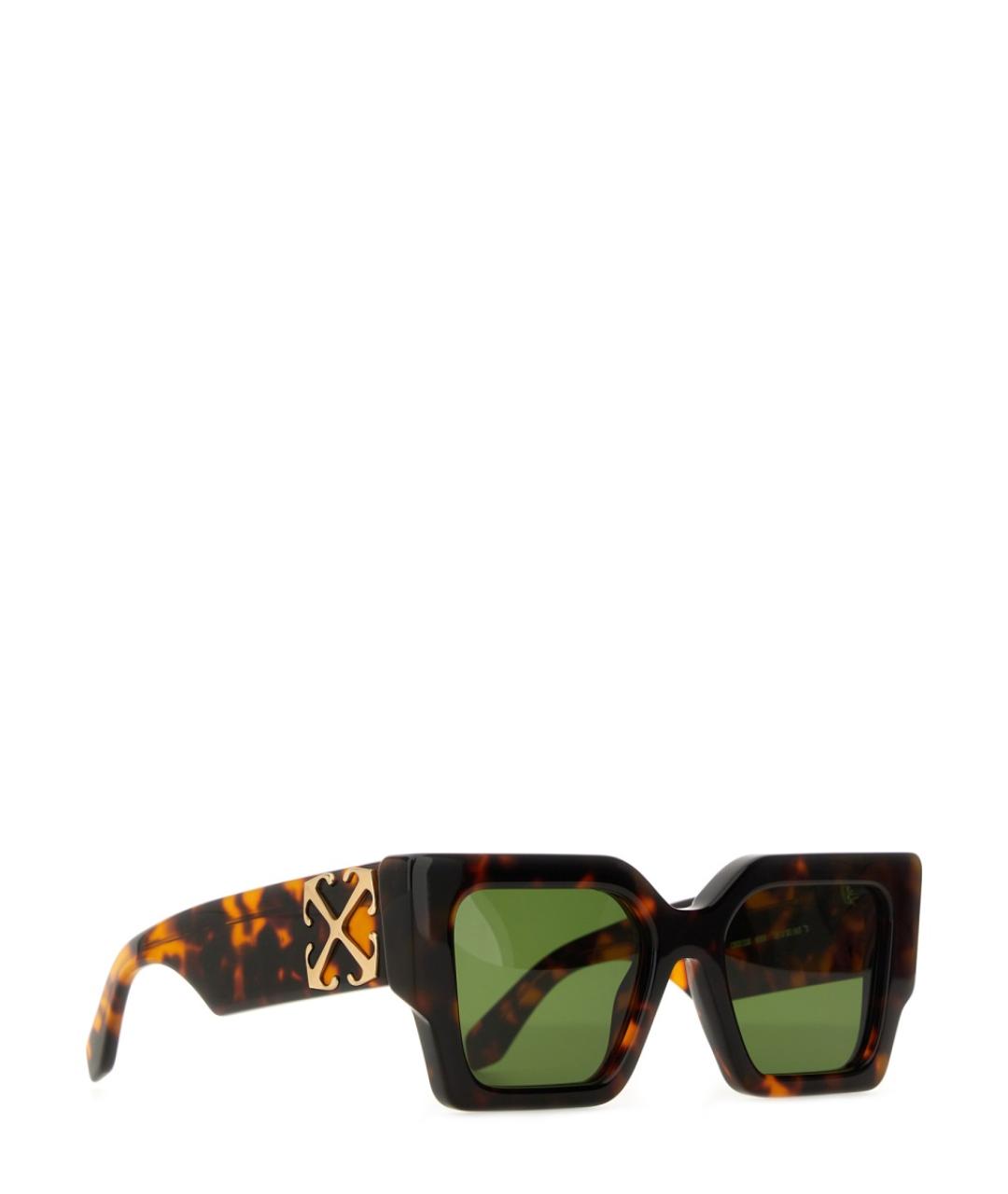 OFF-WHITE Коричневые солнцезащитные очки, фото 2