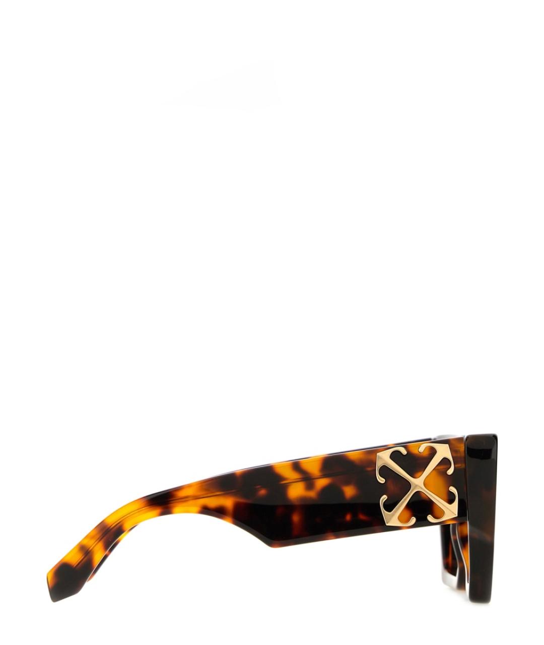 OFF-WHITE Коричневые солнцезащитные очки, фото 3