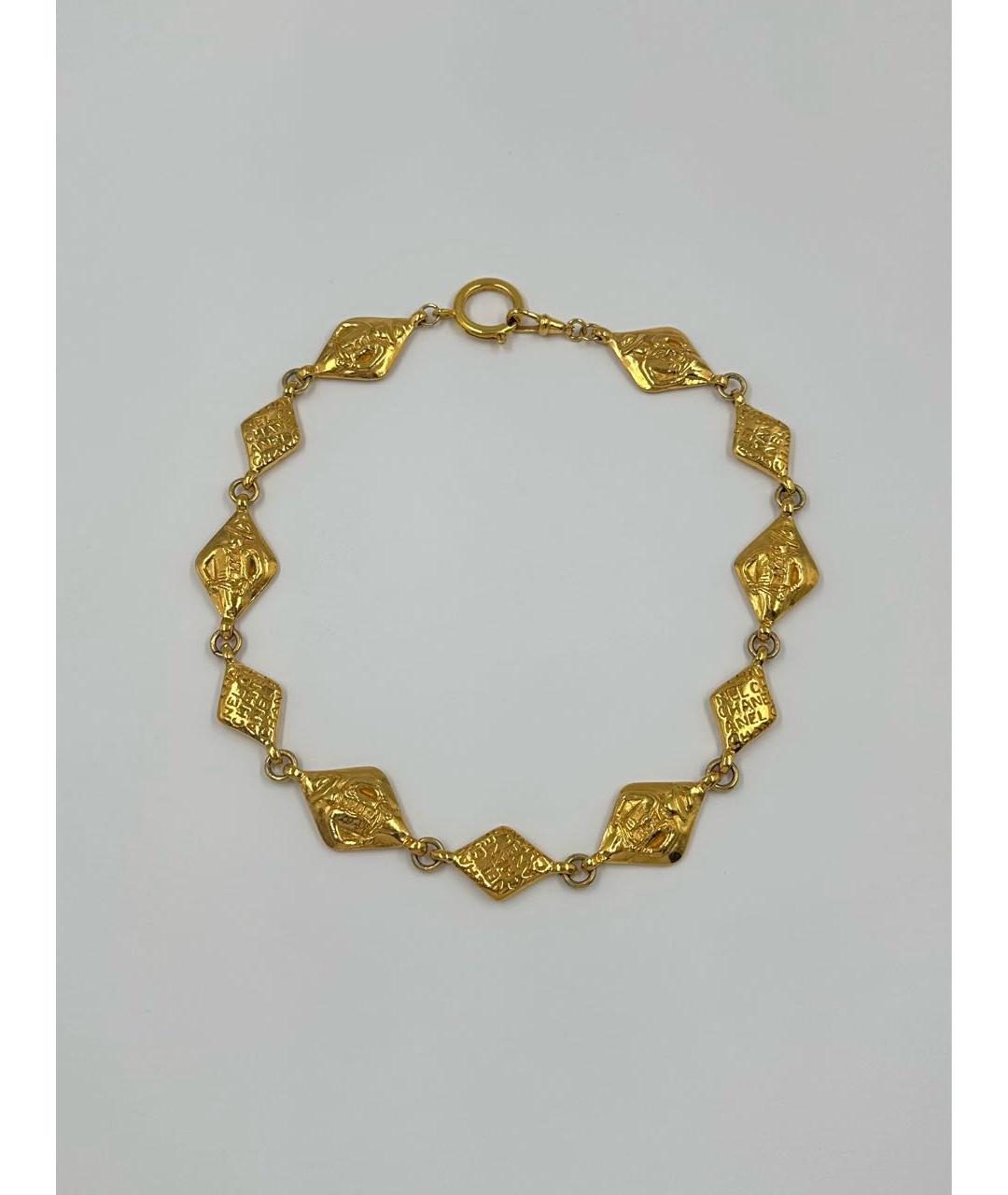 CHANEL Золотое латунное колье, фото 2