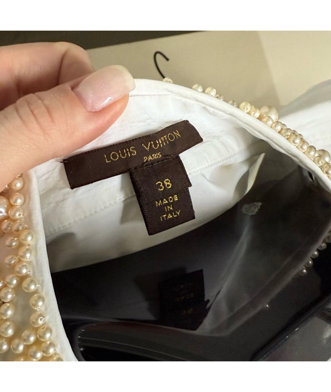 LOUIS VUITTON Белая хлопковая рубашка, фото 6